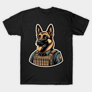 Belgian Malinois Soldier T-Shirt